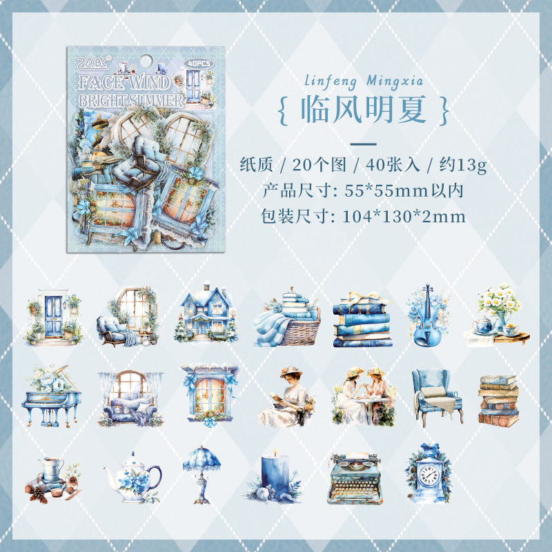 40pcs bookstore sticker pack (MLS25050603)