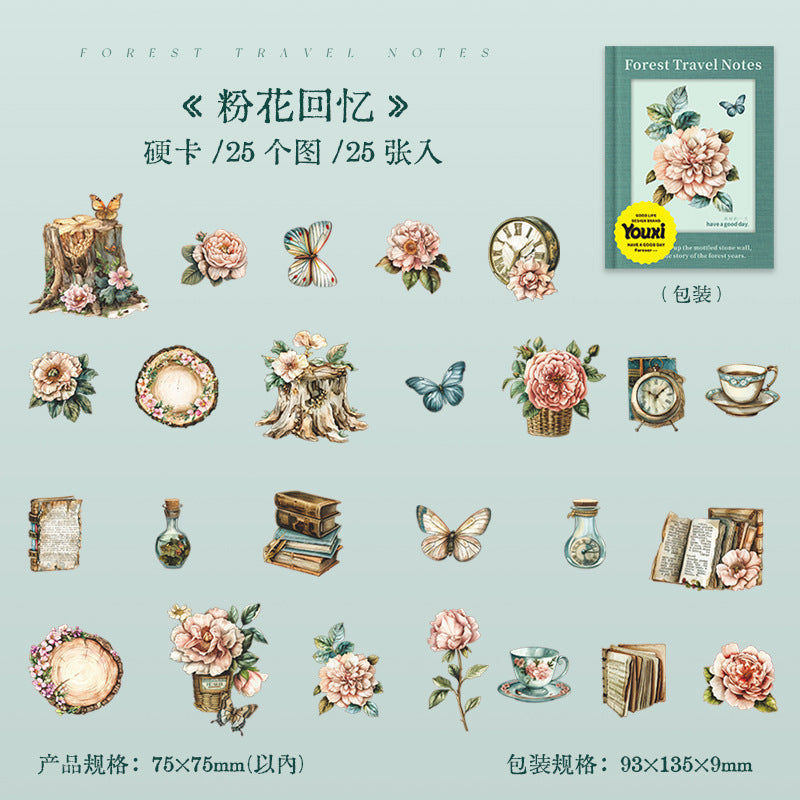 25pcs forest sticker pack (MLS25060605)