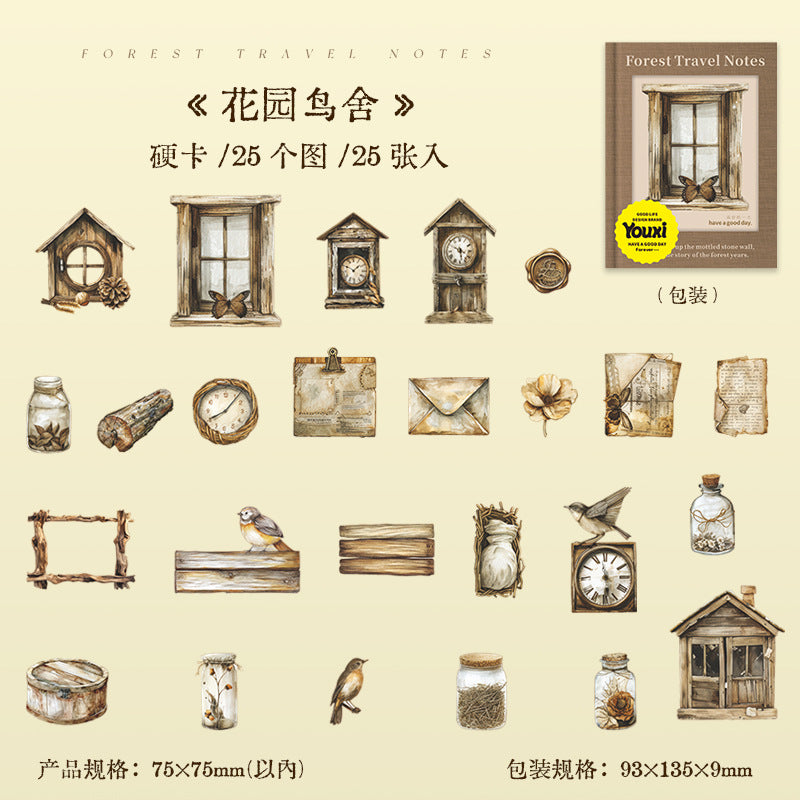 25pcs forest sticker pack (MLS25060605)