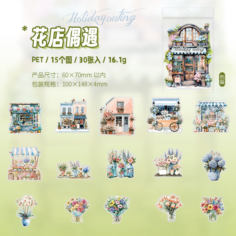 30pcs holiday sticker pack (MLS25050501)