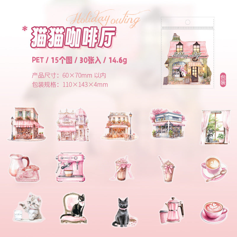 30pcs holiday sticker pack (MLS25050501)