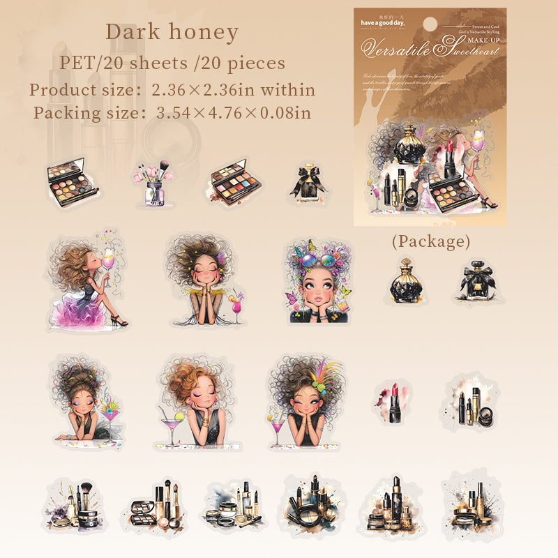 20pcs make-up girls sticker pack (MLS25061007)