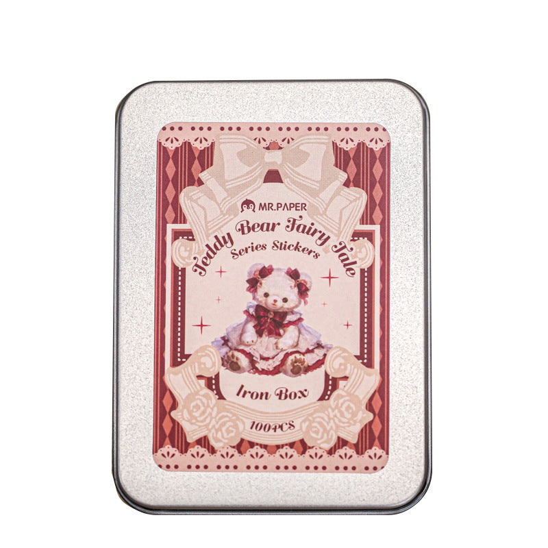 100pcs animal sticker tin box (MLS25060401)