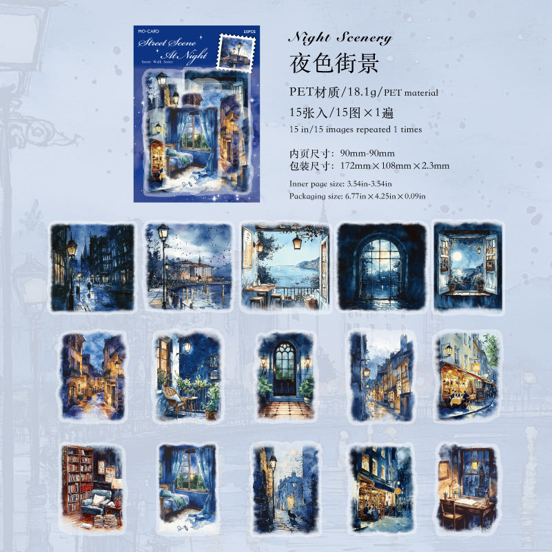 15pcs window sticker pack (MLS25051601)