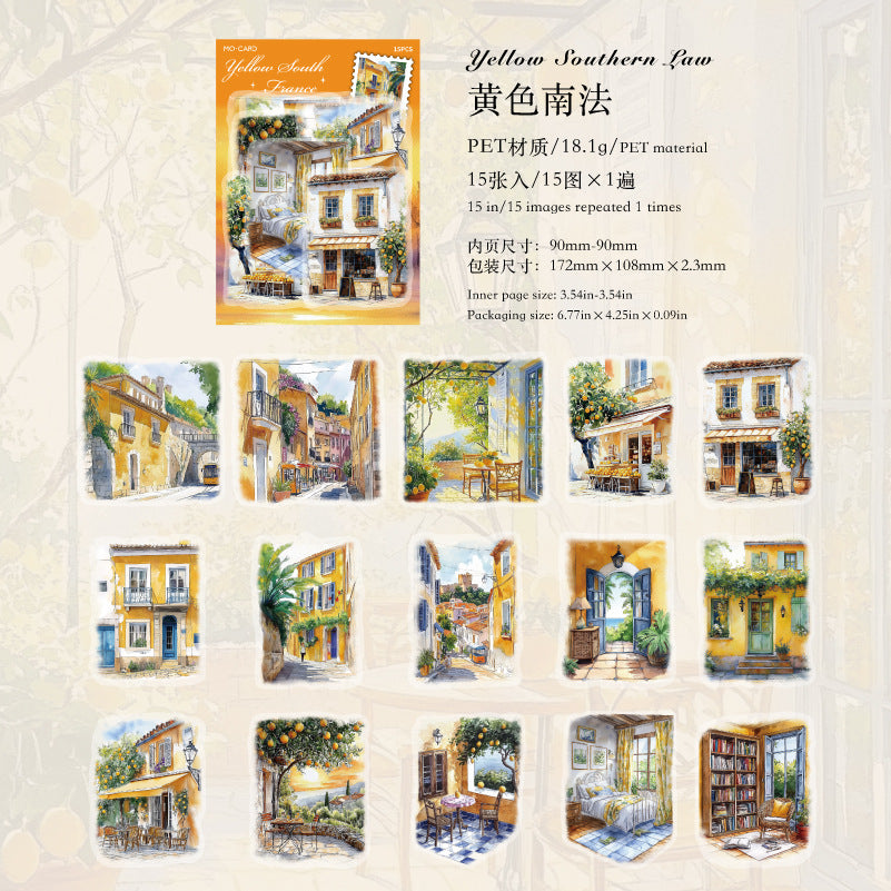 15pcs window sticker pack (MLS25051601)
