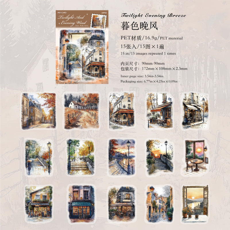 15pcs window sticker pack (MLS25051601)