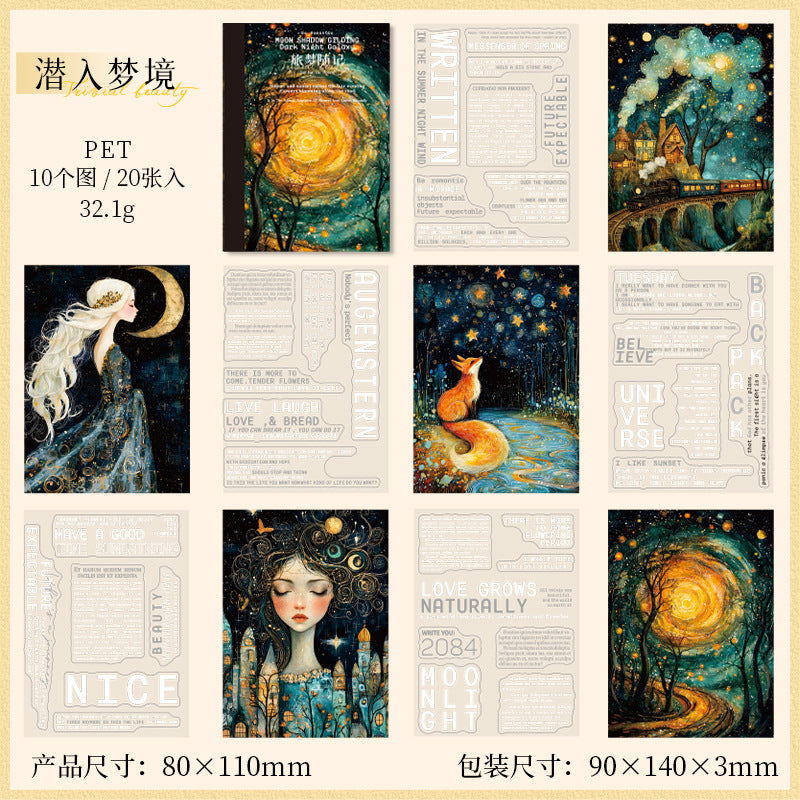 20pcs travel dream PET- sticker book (MLTZB25061704)