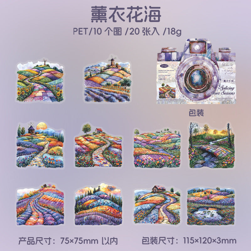 20pcs tour season sticker pack (MLS25061802)