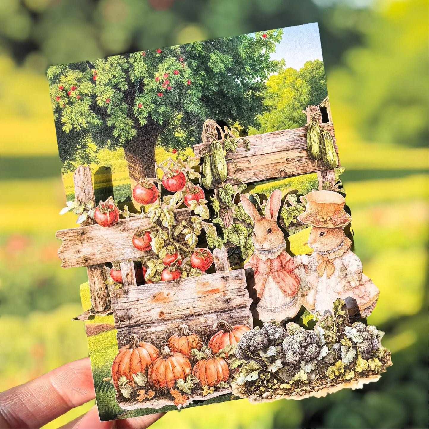 10pcs fruit food card sticker pack (MLS25040802)