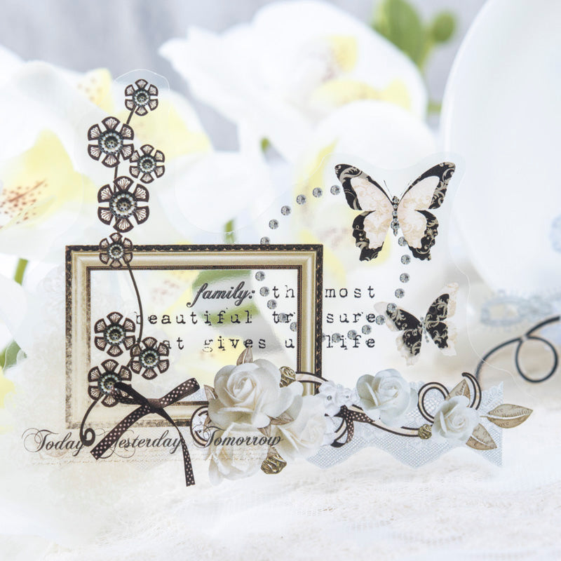 10pcs sticker pack Lace Handwork(MLS072303)