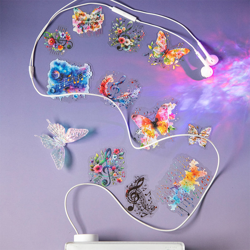 15pcs colorful melodies PET-sticker pack (MLS25062707)