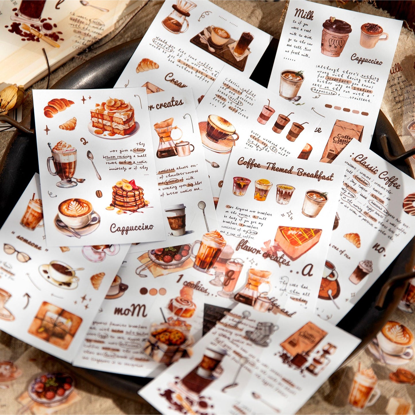 AUG 20pcs sticker pack Coffee experience (MLs080106)