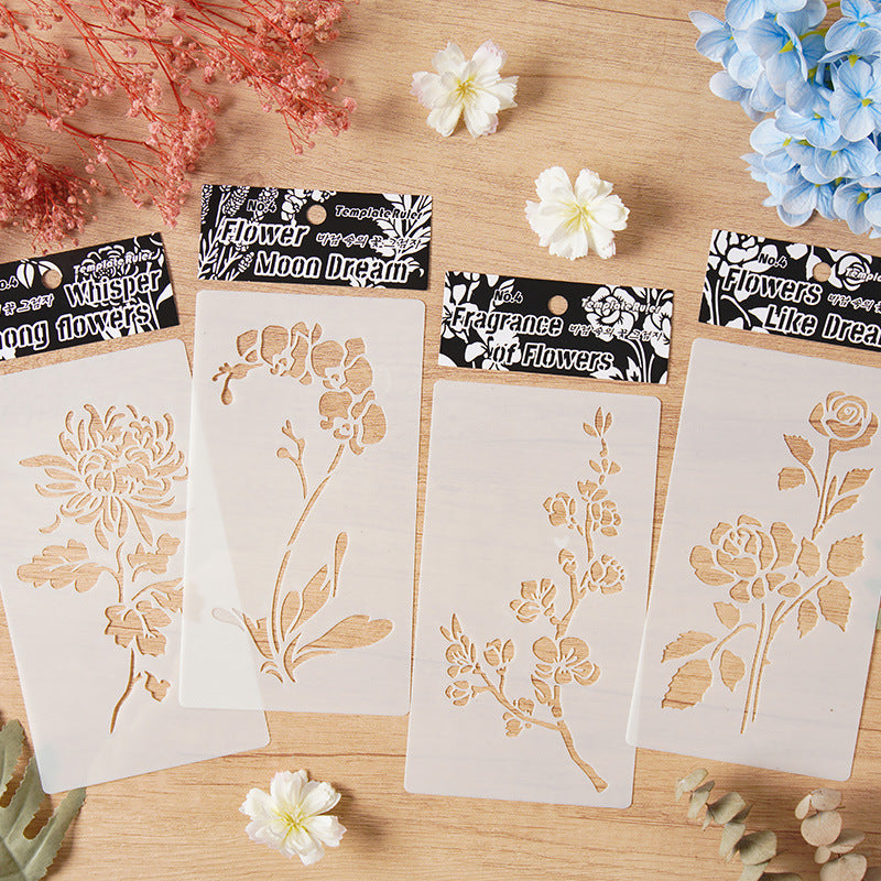 4pcs flowers stencil (MLB25062702)