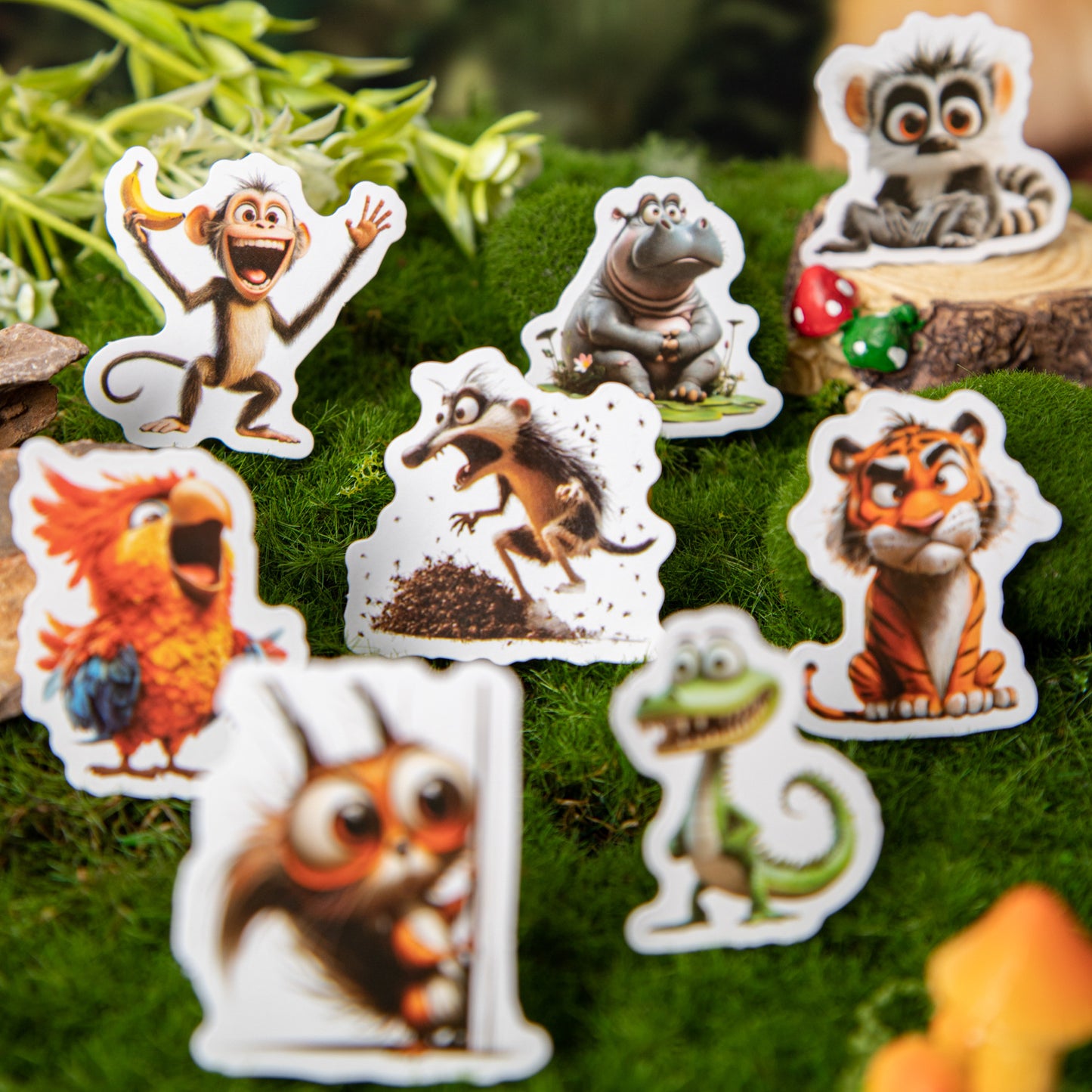 40pcs crazy zoo sticker pack (MLS25060708)