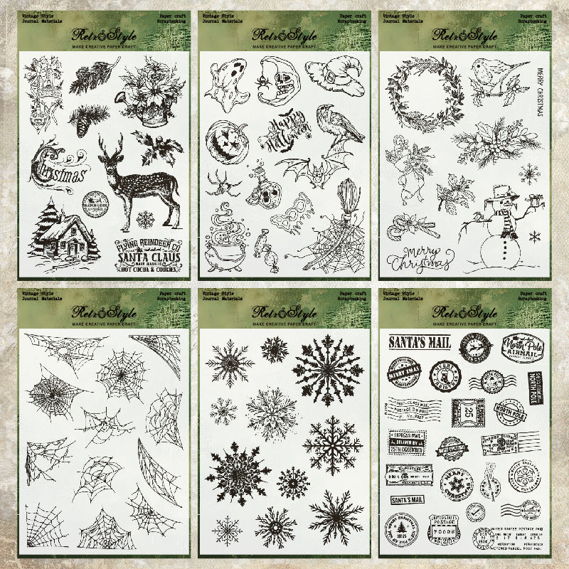 1pc halloween x-mas clear stamp (MLZ25062004)