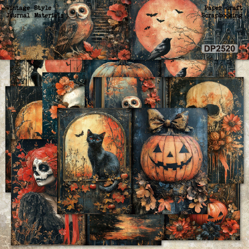 8pcs A5 size halloween paper pack (MLP25062008)