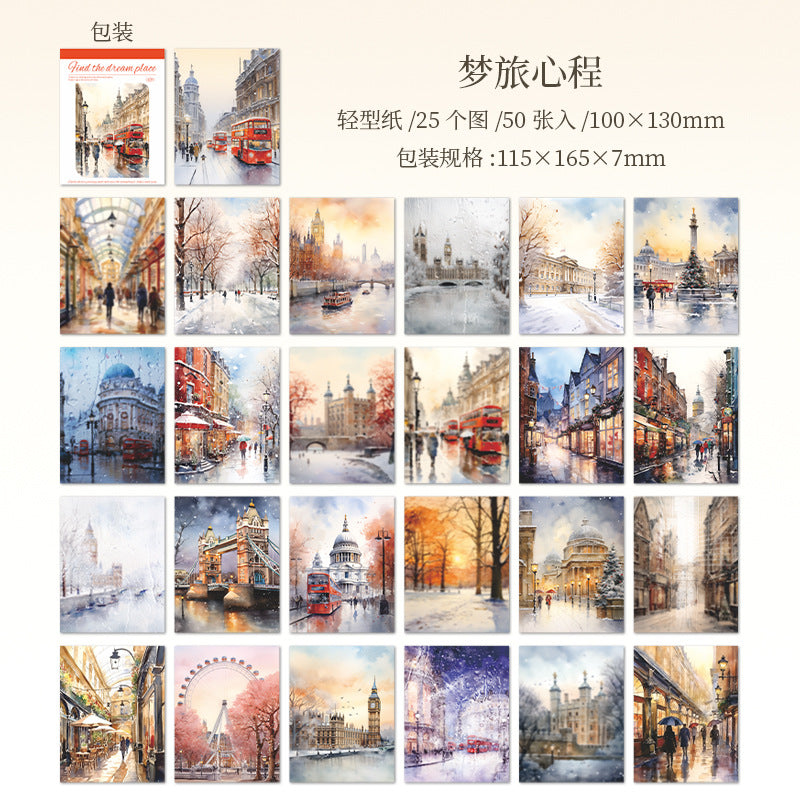 50pcs find the dream place paper pack (MLP25062303)