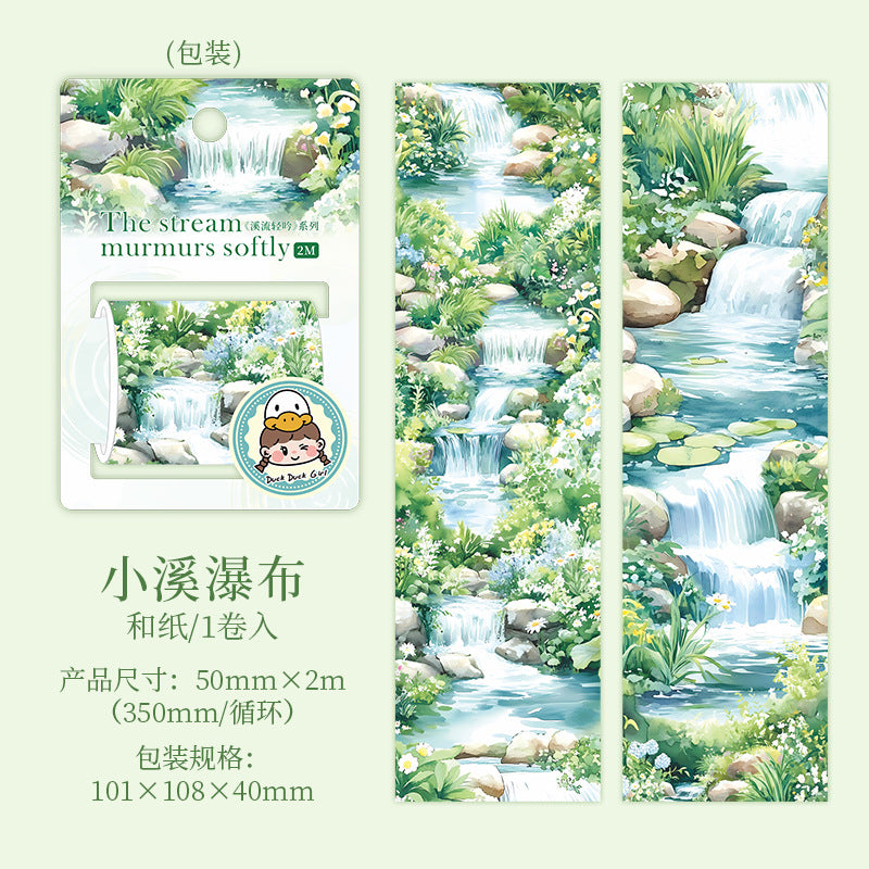 1 roll the stream water-fall washi-tape (MLT25052412)