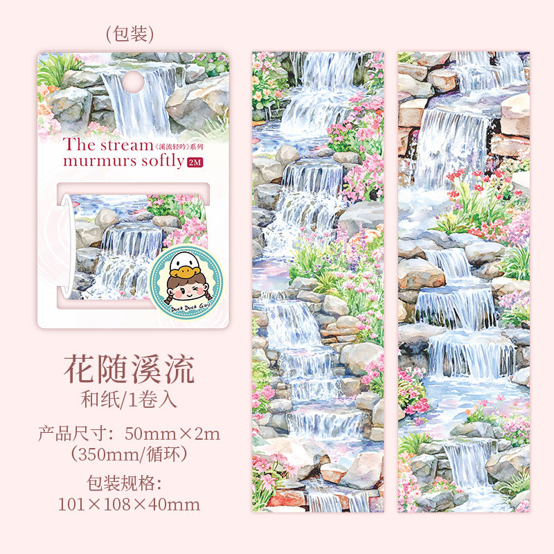 1 roll the stream water-fall washi-tape (MLT25052412)