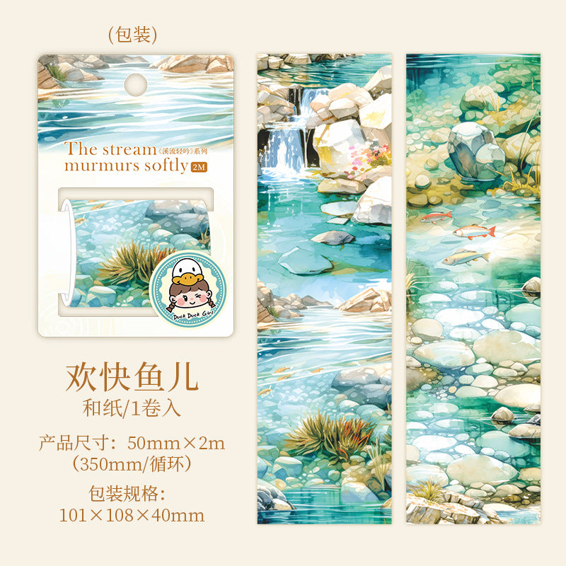 1 roll the stream water-fall washi-tape (MLT25052412)