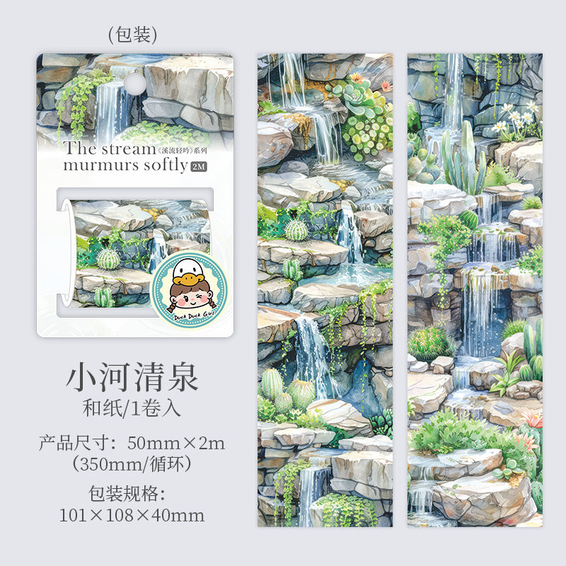 1 roll the stream water-fall washi-tape (MLT25052412)