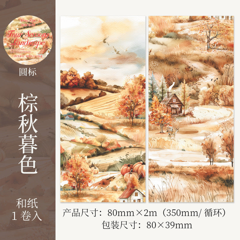 1 roll tour season landscape washi-tape (MLT25062507)