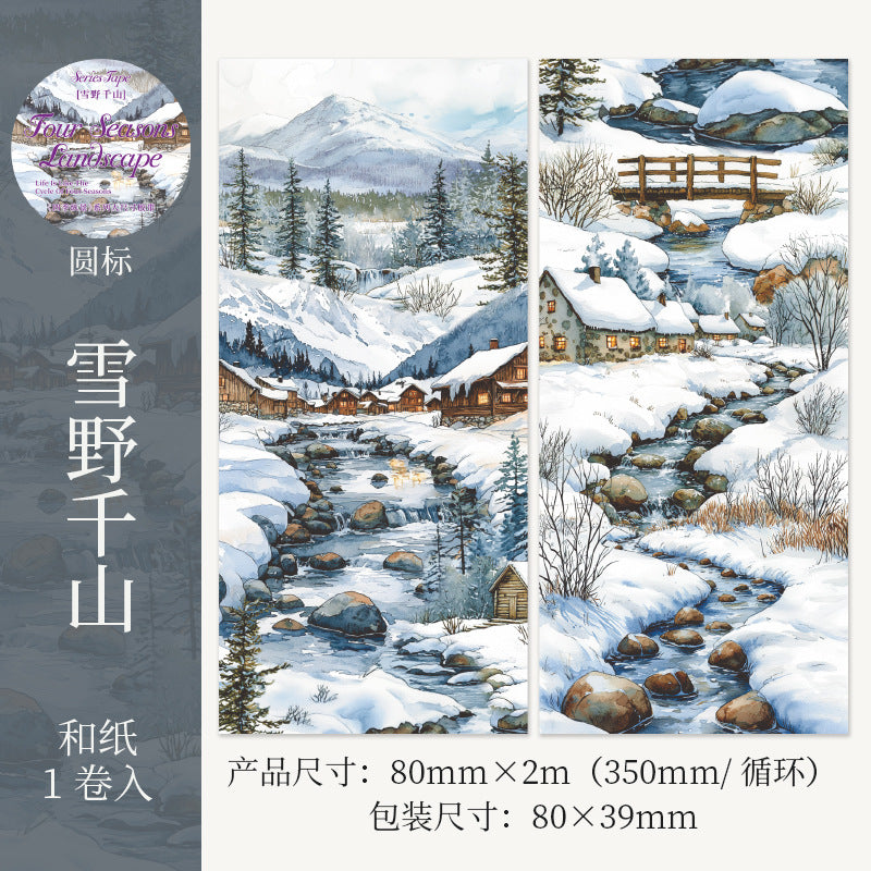 1 roll tour season landscape washi-tape (MLT25062507)