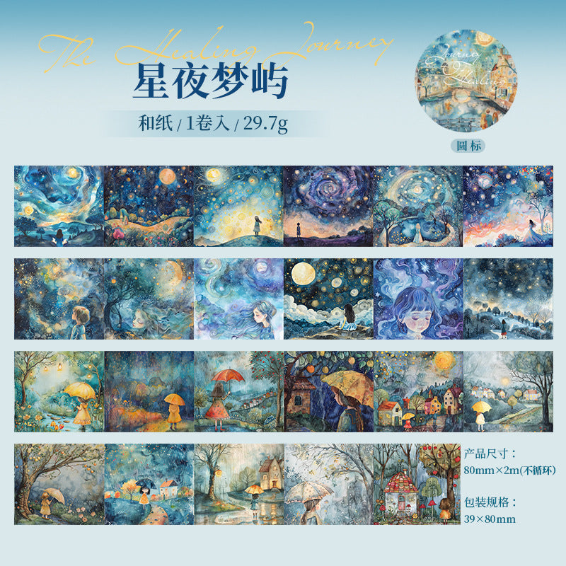 1 roll healing journey wide washi-tape (MLT25052801)