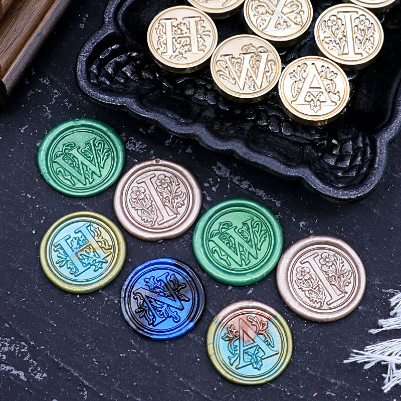1pc Letter wax seal stamp (MLZ25041904)