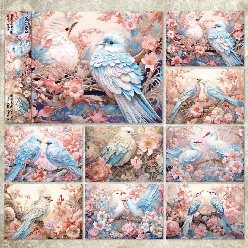 DEC 8pcs bird paper pack (P123119)