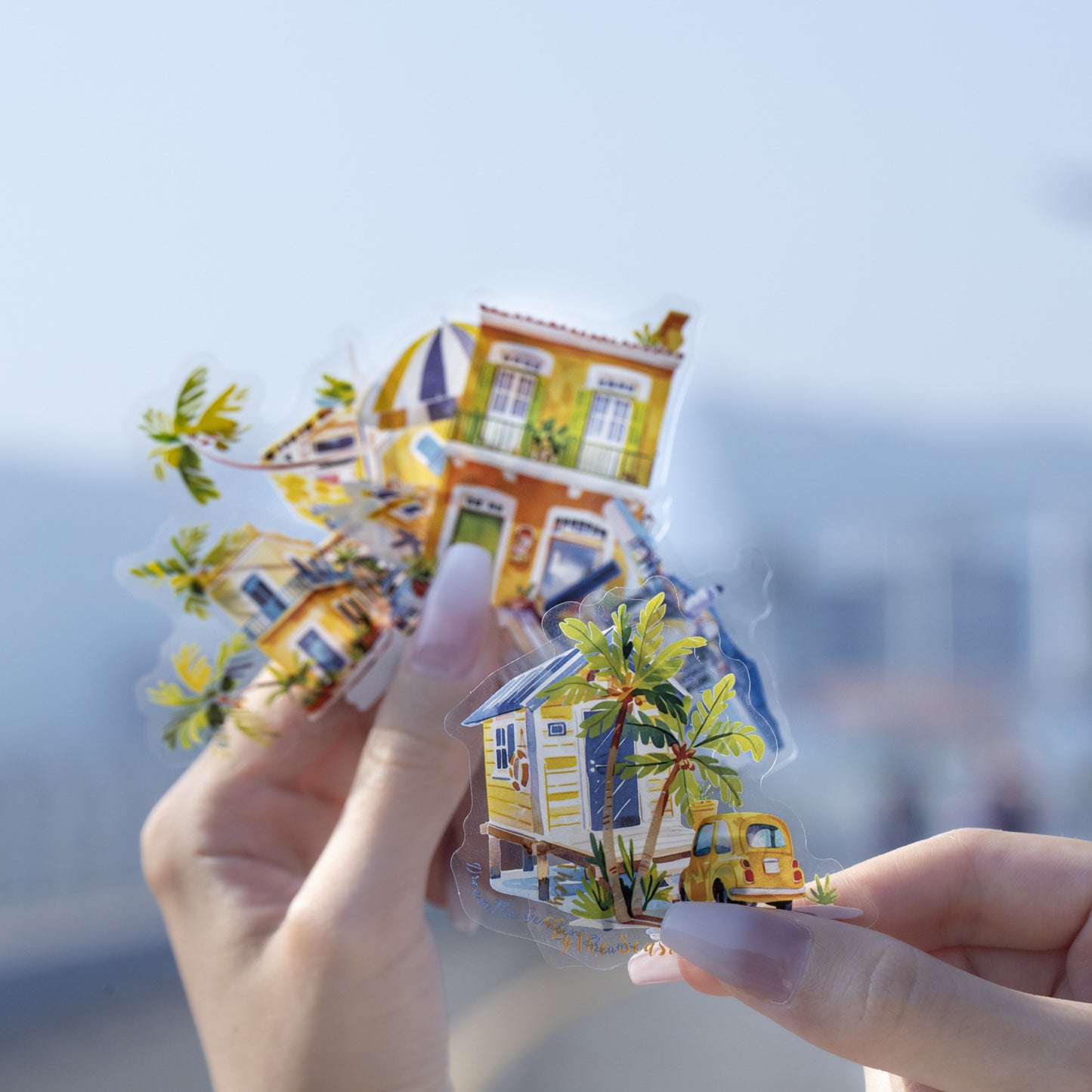 15pcs escape from the city sticker pack (MLS25053101)
