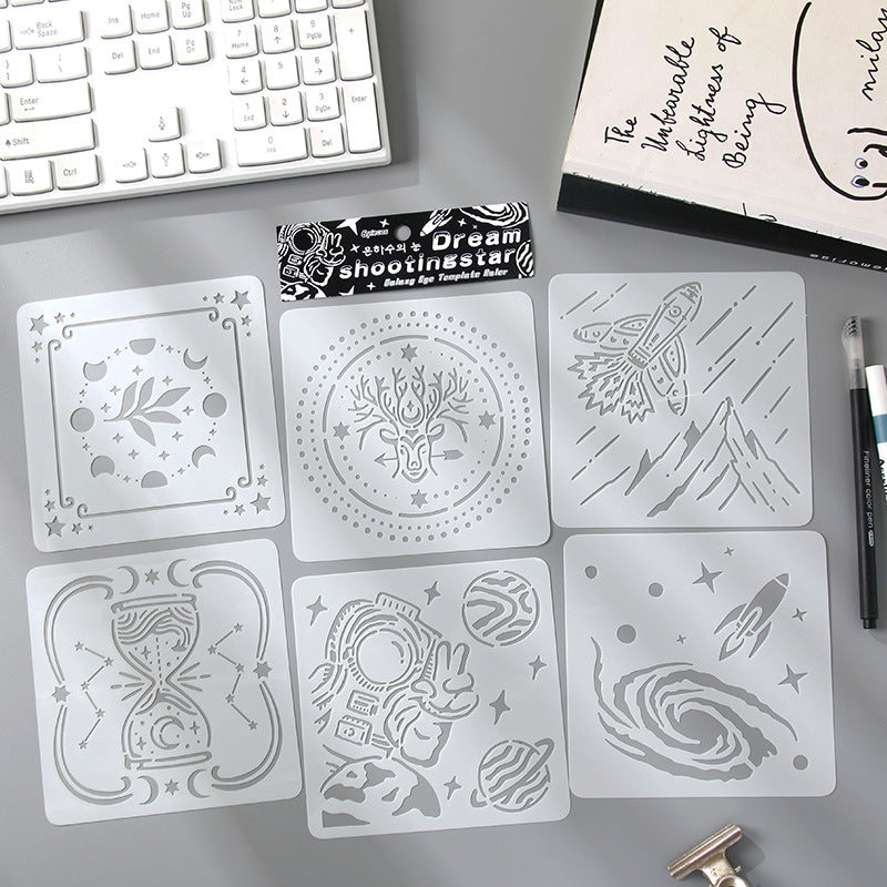 6pcs planet stencil pack (MLS25050601)