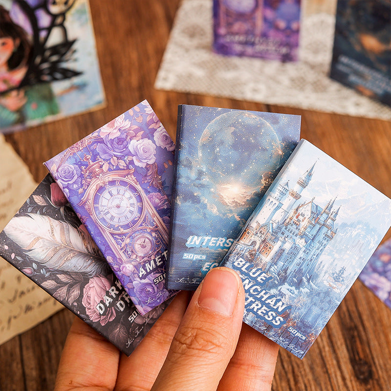 50pcs vintage mini paper book (P25060703)