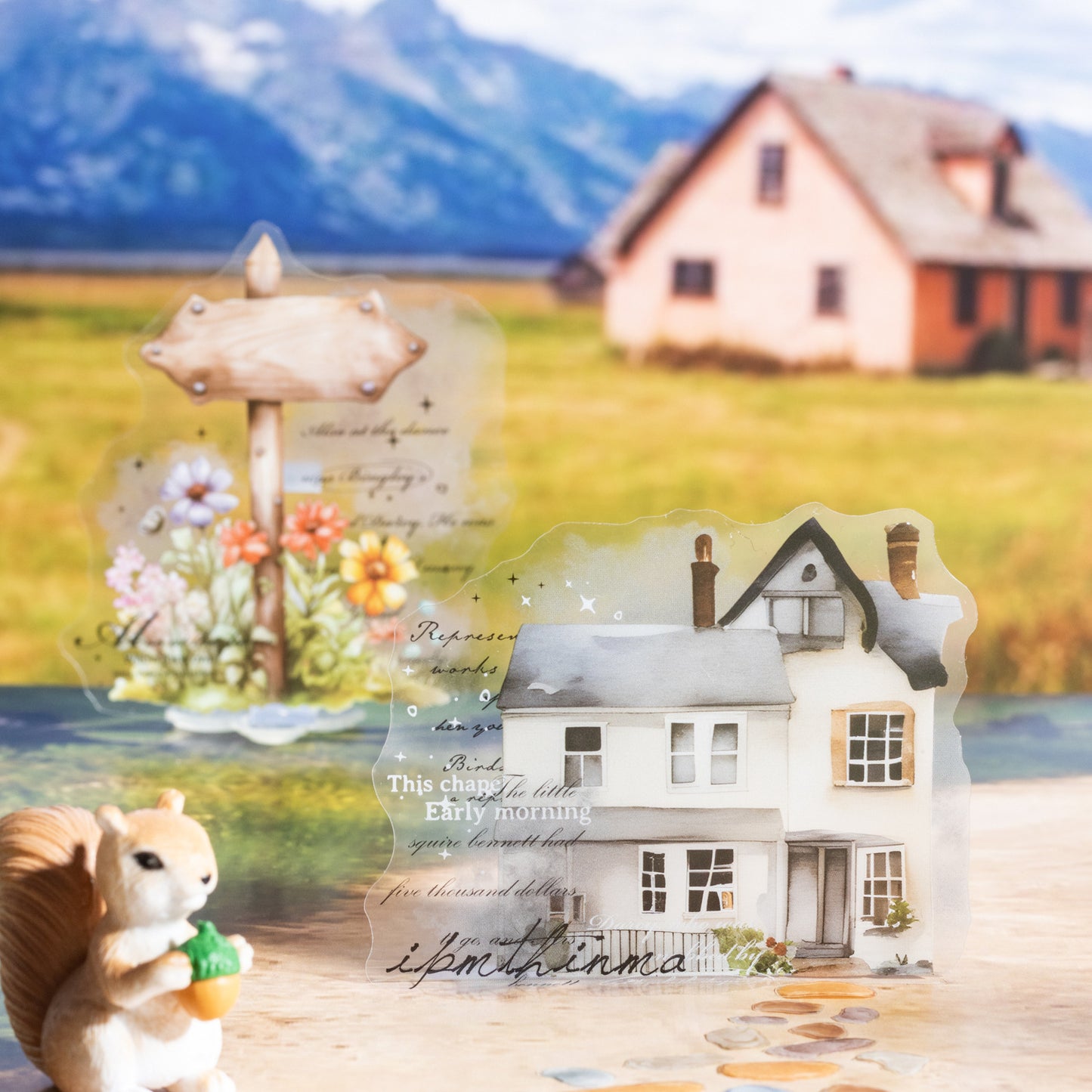 10pcs house sticker pack (S25040202)
