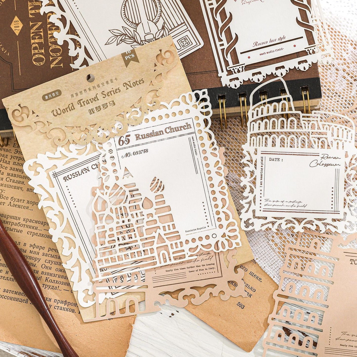 10pcs die-cut paper (p090801)