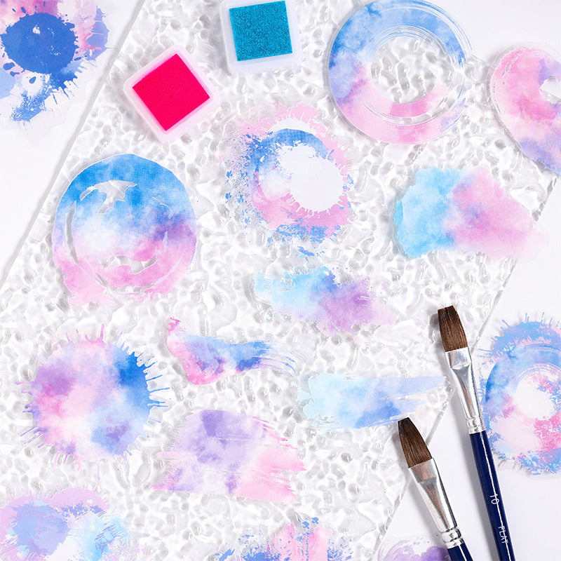 AUG 15pcs water color sticker pack (MLs082702)