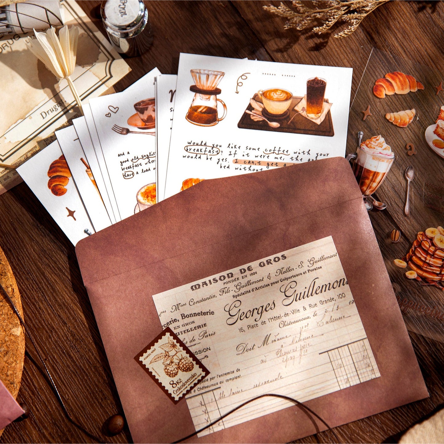 AUG 20pcs sticker pack Coffee experience (MLs080106)
