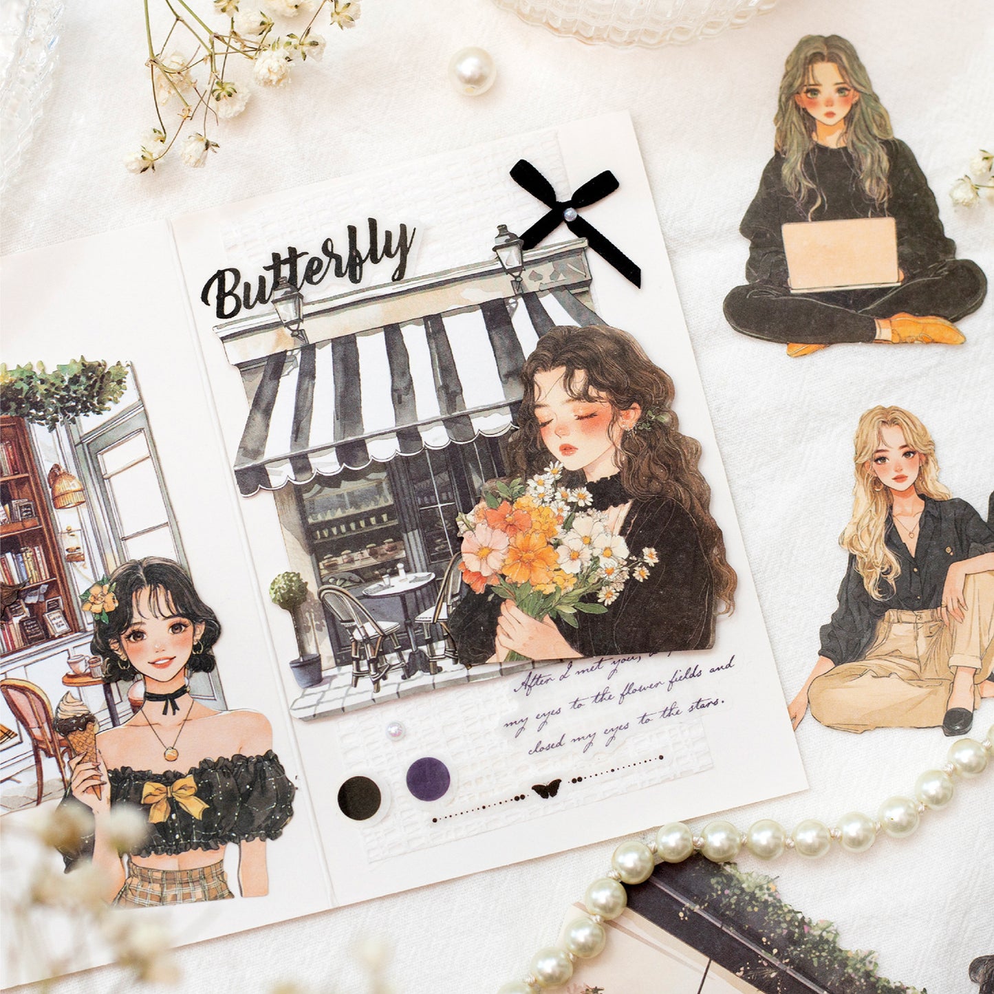 15pcs romantic life sticker pack (MLS25052805)