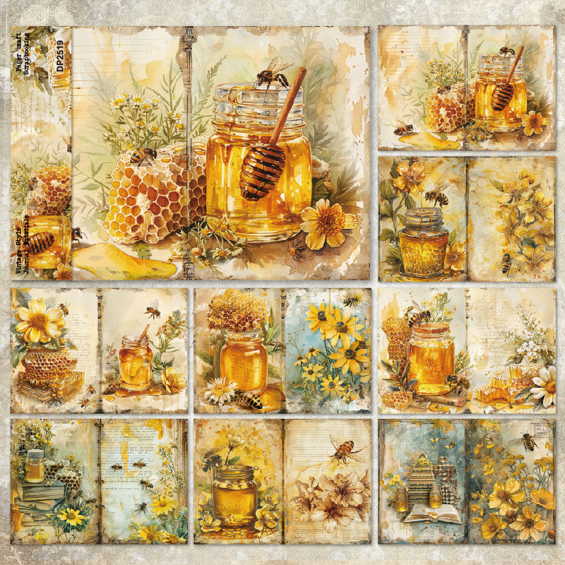 8pcs A5 size honey bee paper pack (MLP25062708)