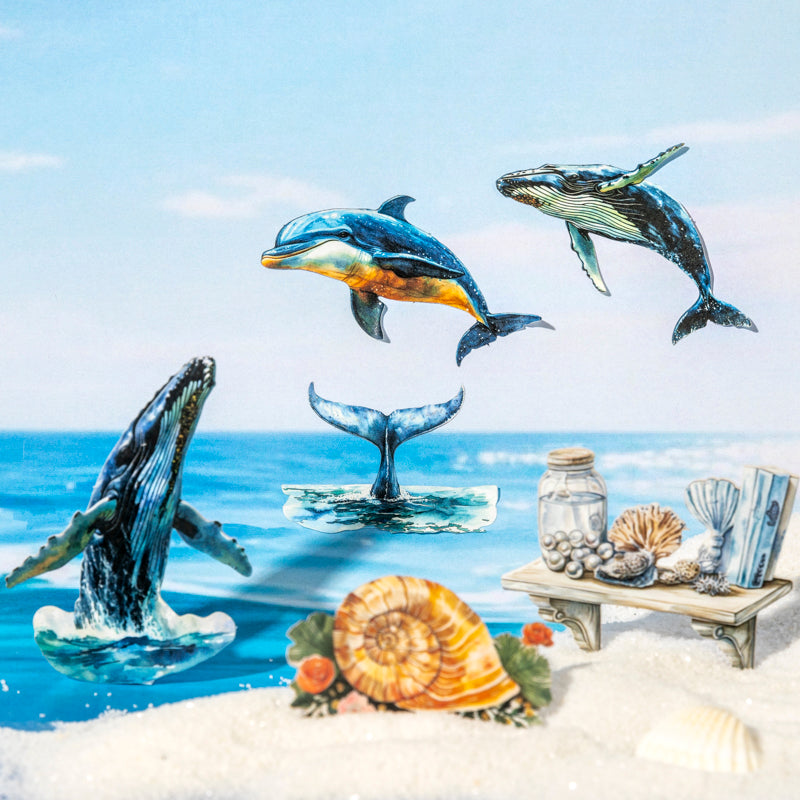 20pcs colorful ocean sticker pack (MLS25062805)