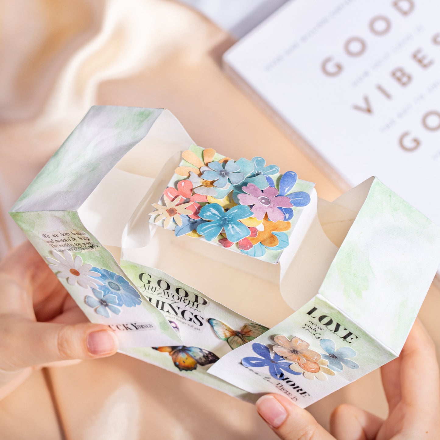 45pcs flower sticker pack (MLS25051901)