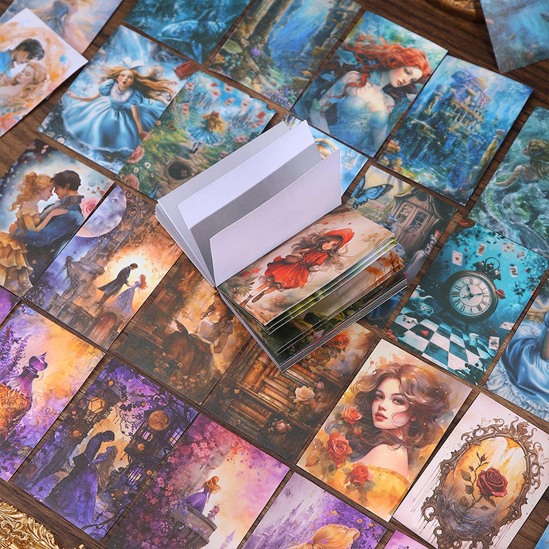 50pcs fairy tale mini sticker book (MLTZB25042303)