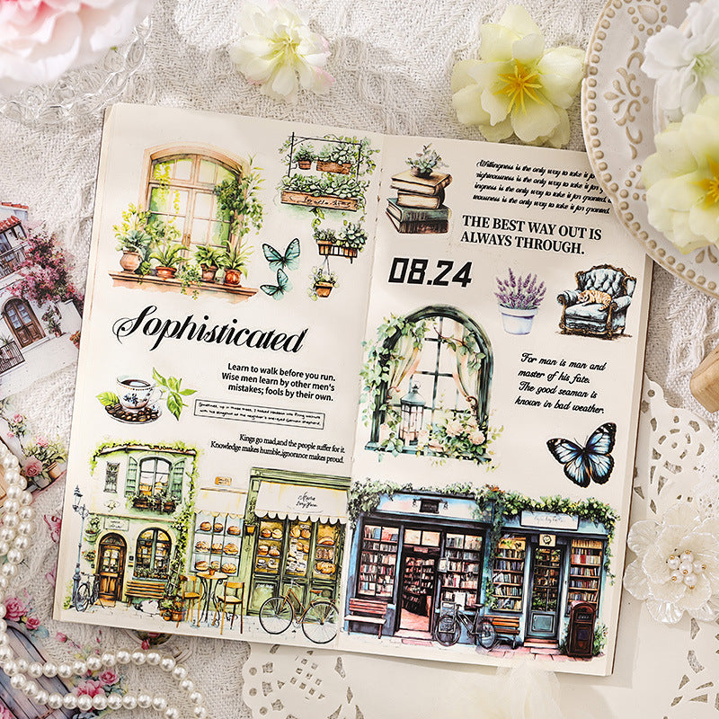 20pcs FLOWER GARDEN PET-sticker book (MLTZB25040205)