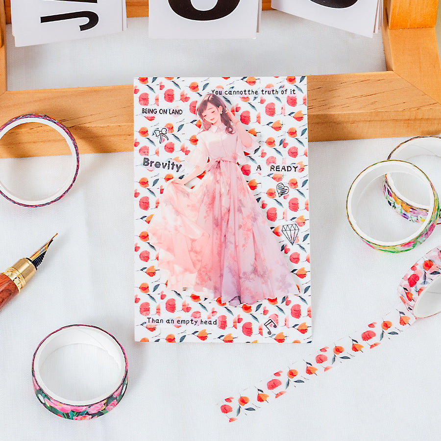 5pcs flower washi tape box (T25040906)