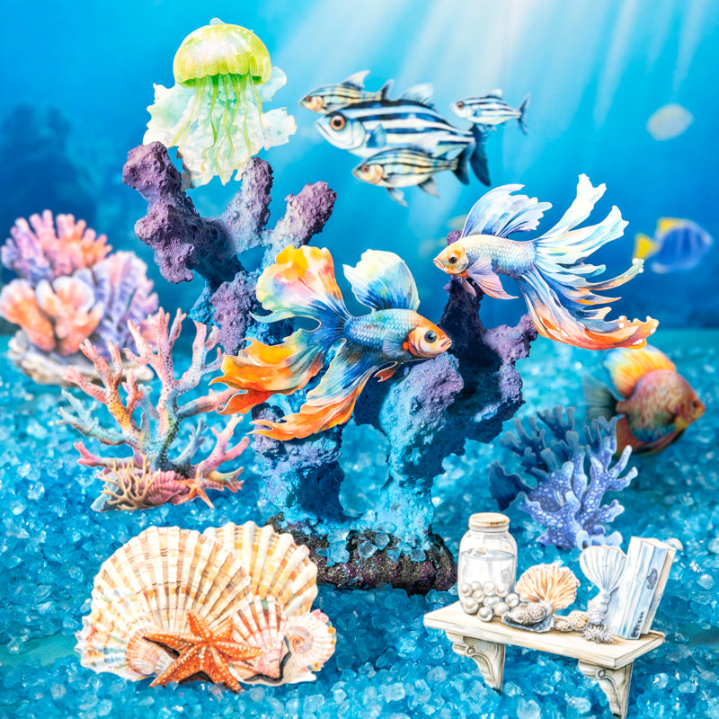 20pcs colorful ocean sticker pack (MLS25062805)