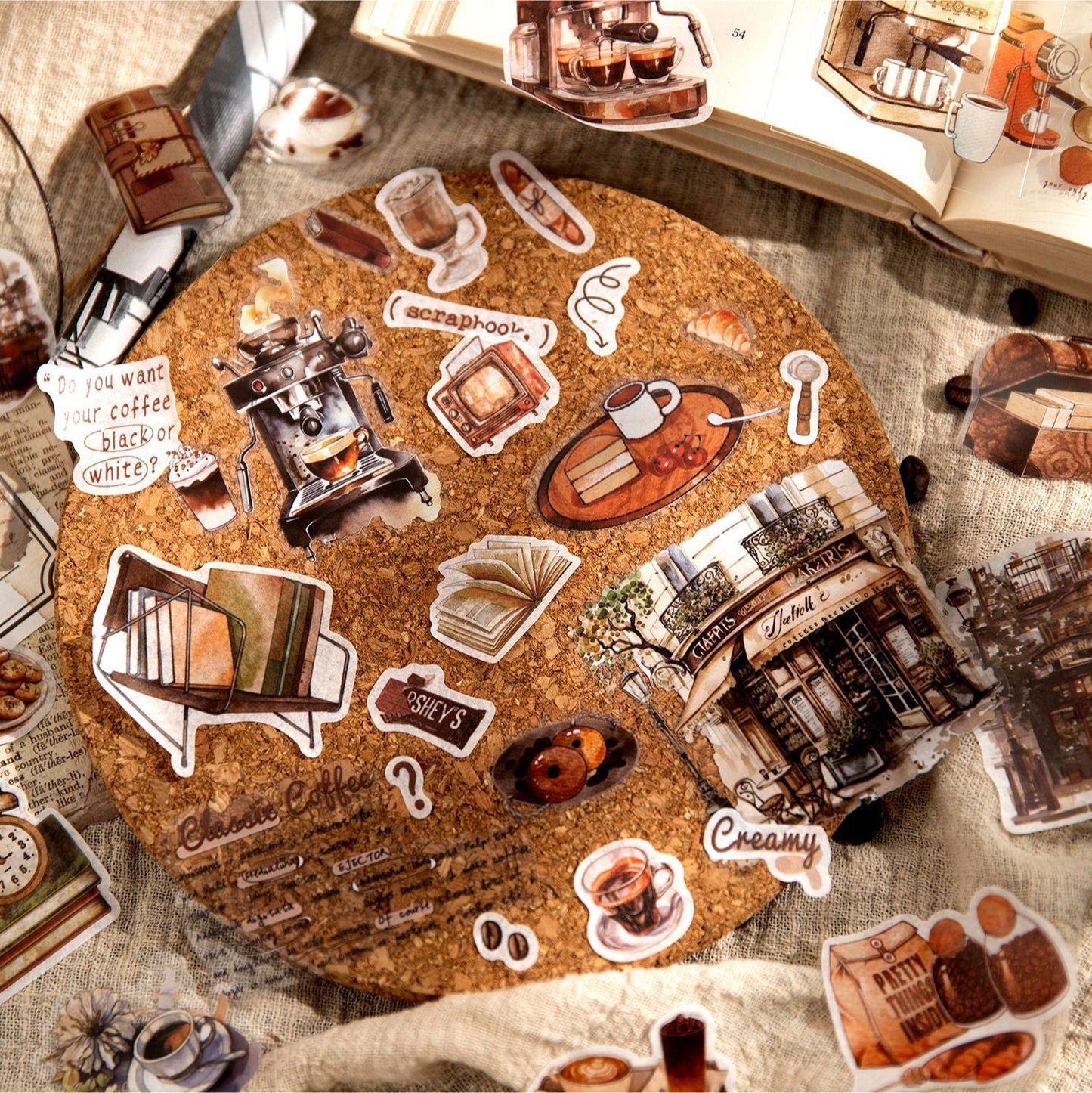 AUG 20pcs sticker pack Coffee experience (MLs080106)