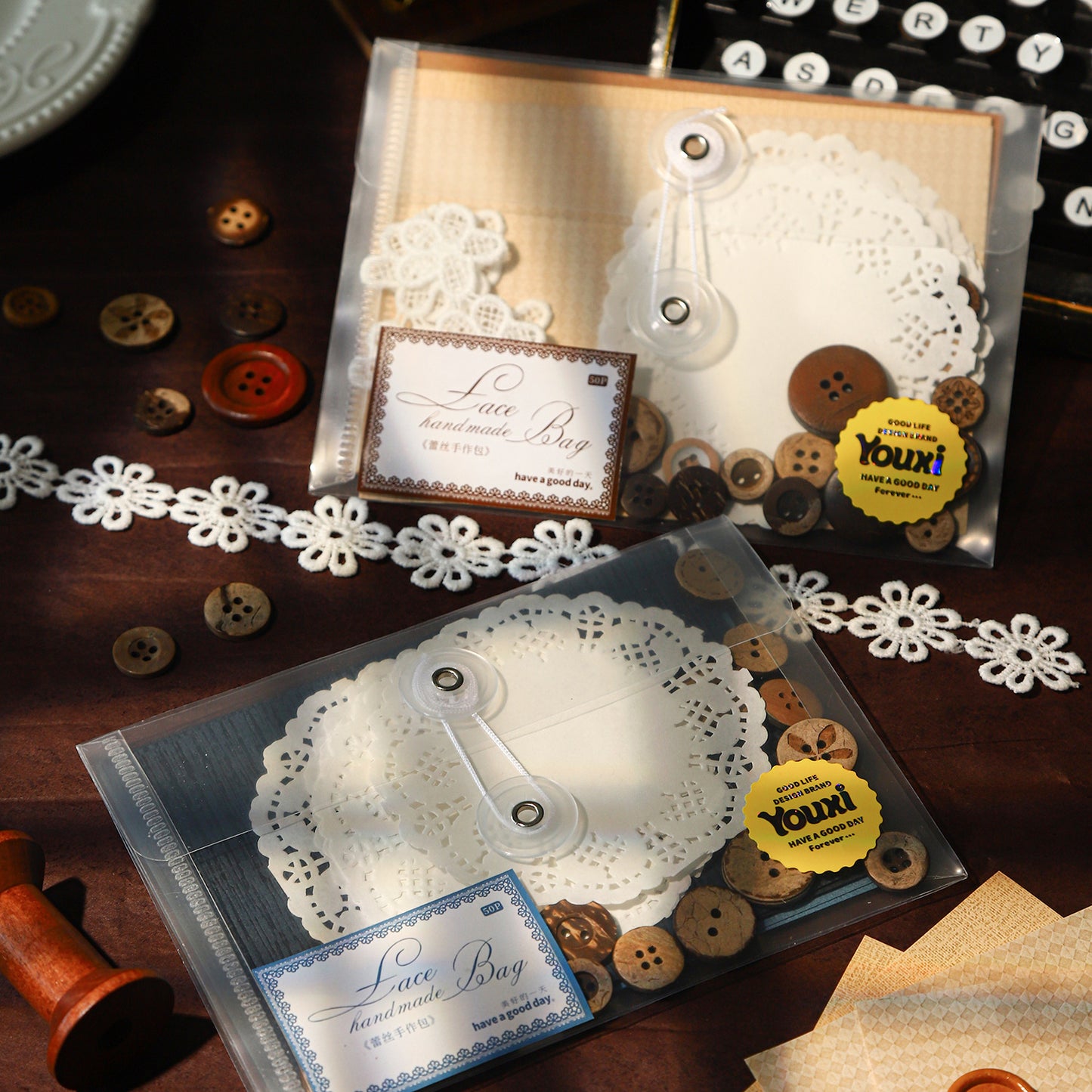 50pcs Lace bag paper pack (MLP25052405)