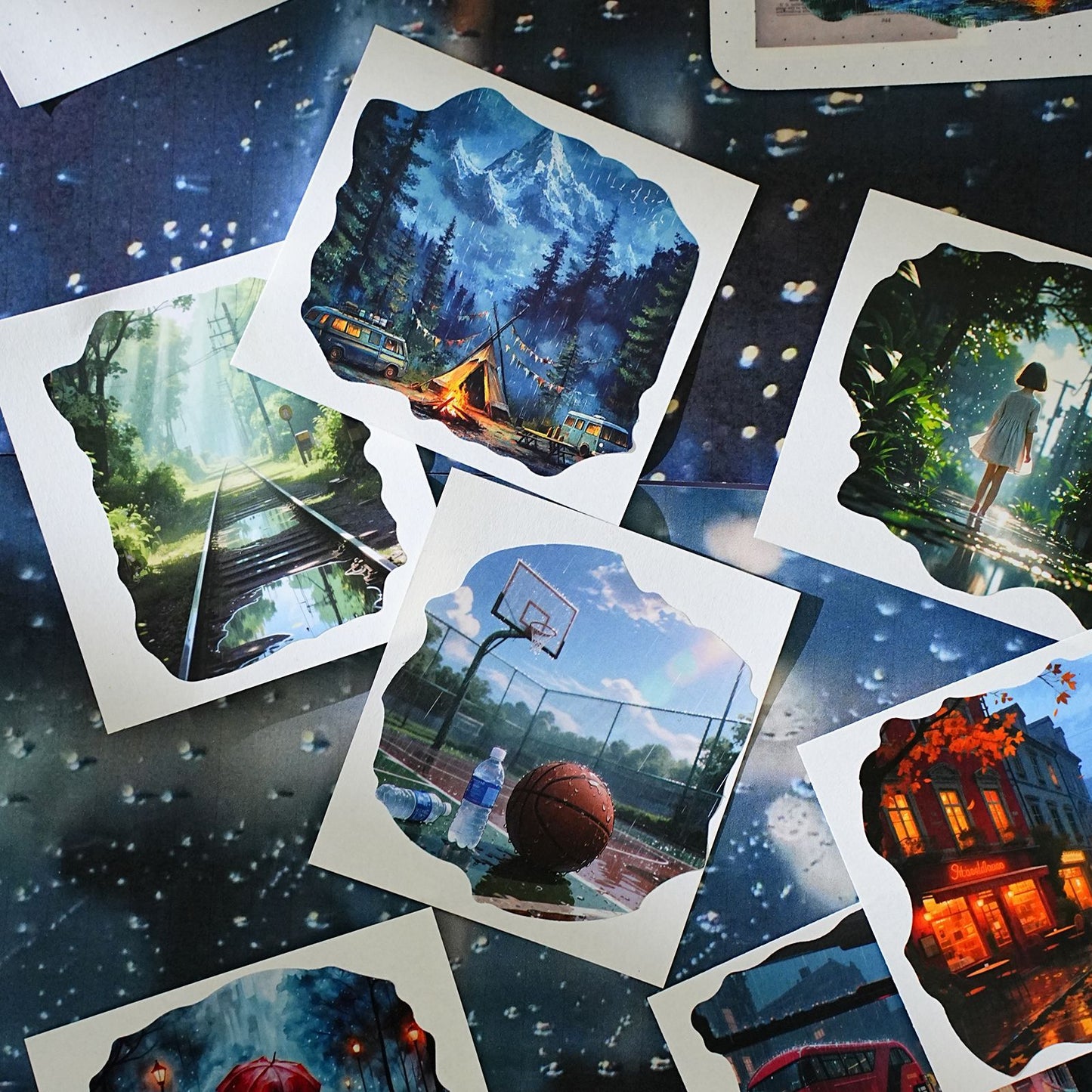 40pcs rainy sticker box (MLS25062002)
