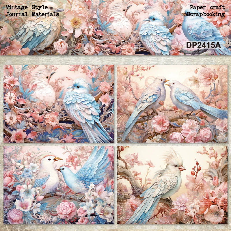 DEC 8pcs bird paper pack (P123119)