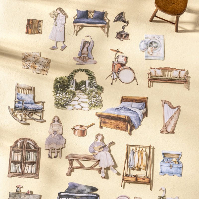 15pcs Annie little home sticker pack (S25042302)